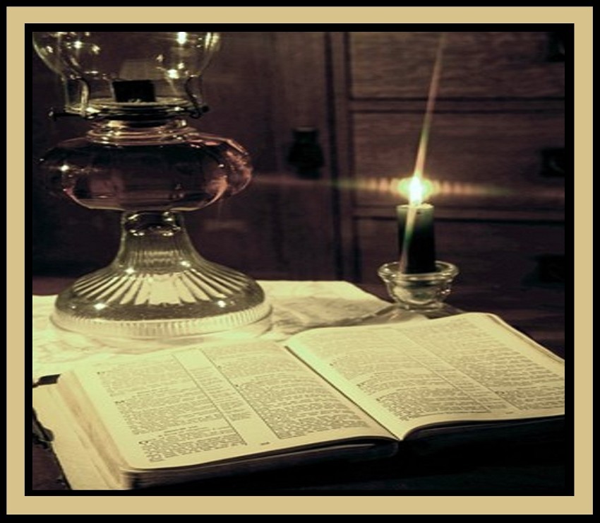 Picture -Bible and Lamp by Doug Ohman