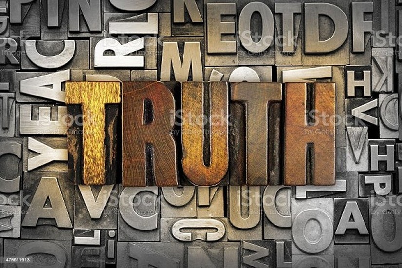 The Word Truth in blocks picture