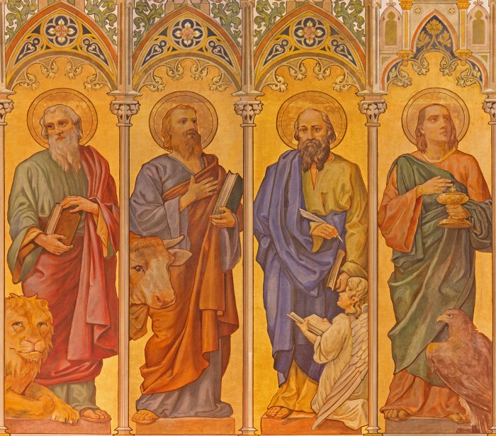 Painting of Matthew, Mark, Luke, and John