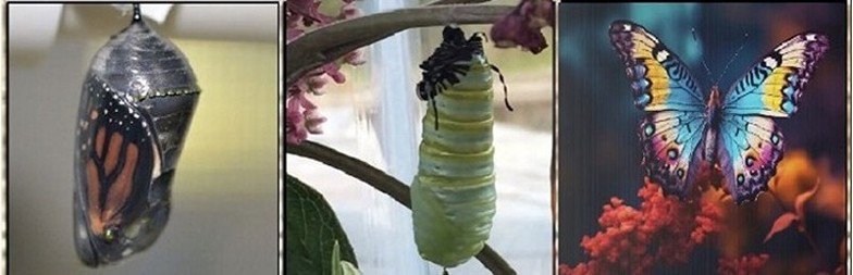 Image Butterfly and Cocoon