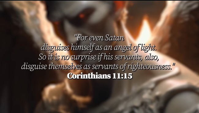 Picture bible Quote Satan Cor 11:15