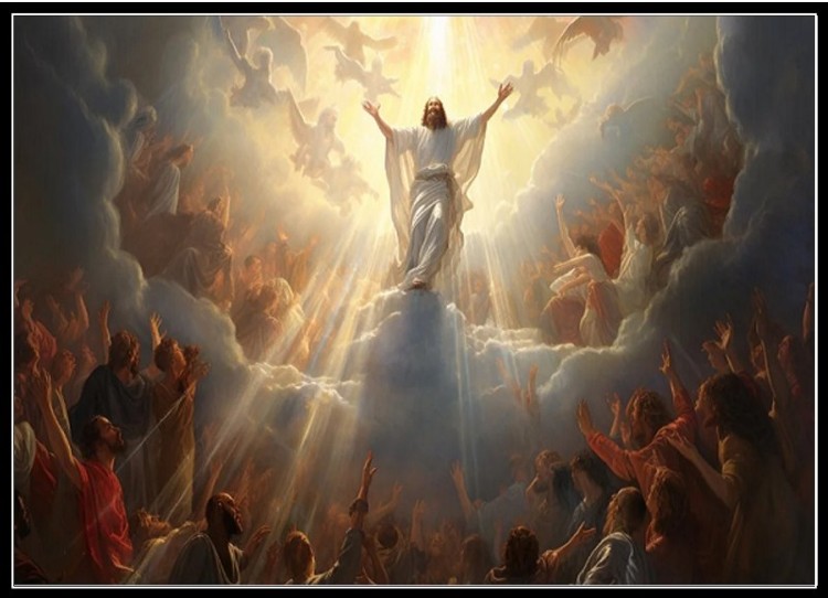 image Jesus ascending into heaven