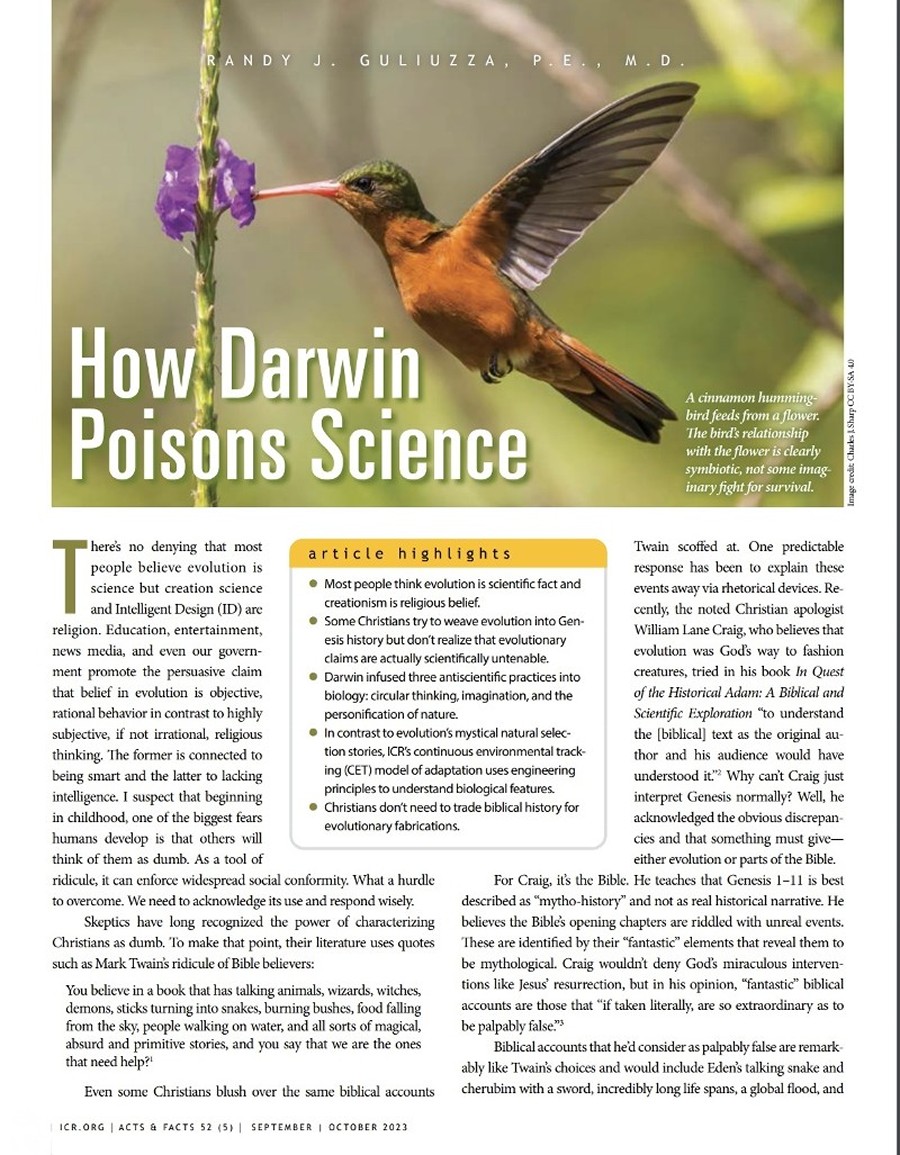 how darwin poisons science - pg 1