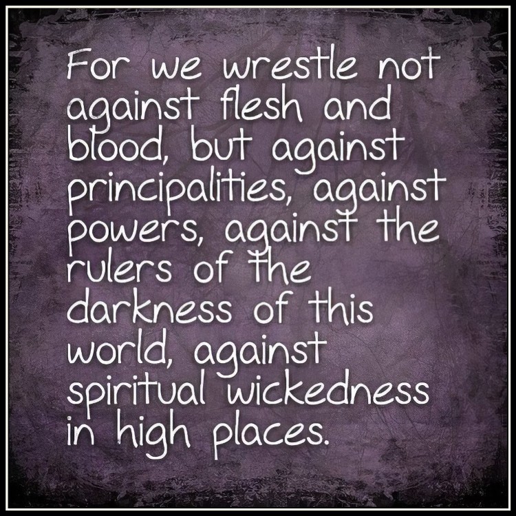 image wrestle against wickedness