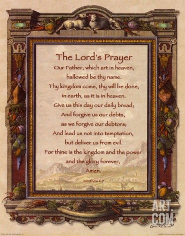 Art-Print 'The Lord's Prayer' from Art.com