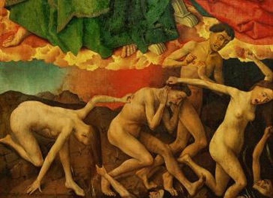 Art-Print 'Hell - The Damned Plunging' by  from Art.com